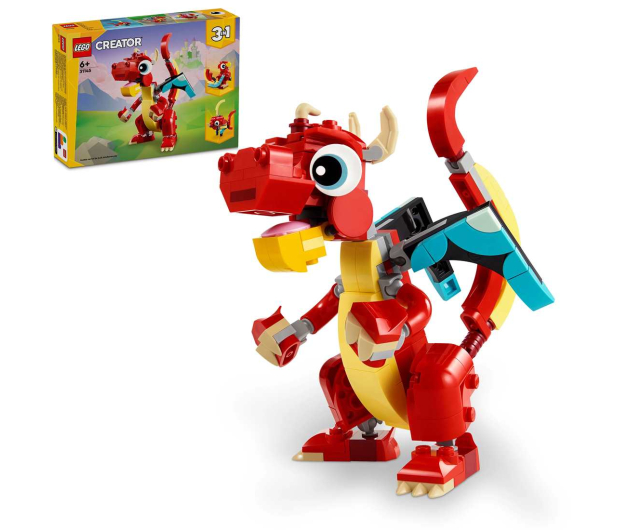 LEGO Creator 3 w 1 Czerwony smok 31145 - 1202673 - zdjęcie